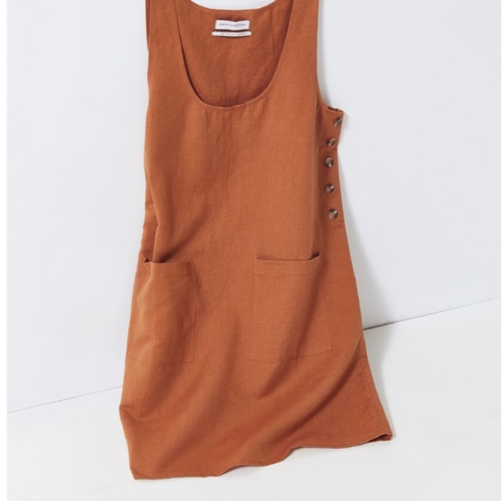 UO Kasey Line Side-Button Shift Dress